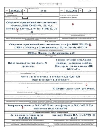 Какова роль ТТН и ТН в транспортной документации?