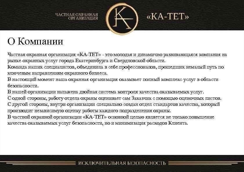 Обзор компании