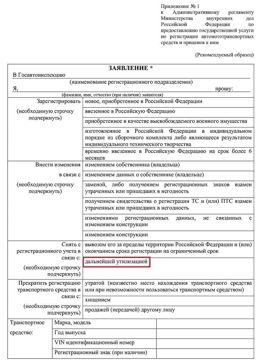 Процедура утилизации автомобиля, не имеющего идентификационных данных или записей о владении